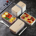 Japanese bento box office worker ins double separated lunch box