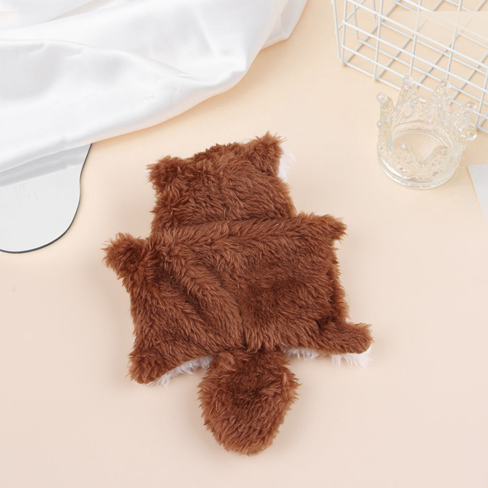 Plush Flying Squirrel Ringing Paper Sound Cat Teaser Toy