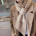 Classic Black And White Autumn And Winter All-match Small Scarf