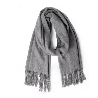 Faux Cashmere Scarf Solid Color Winter