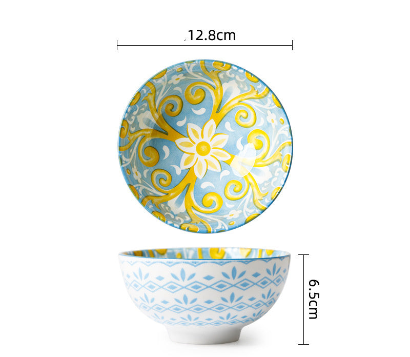 Ceramic Tableware Household Soup Porridge Bowl