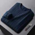 Sweater Men's Thick Cotton Solid Color With Fur