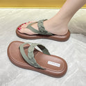 Flip Flops Women's Comfortable Flip-flops Flat Beach Slippers