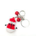 Creative Cartoon Christmas Christmas Tree Santa Claus PVC Flexible Glue Keychain