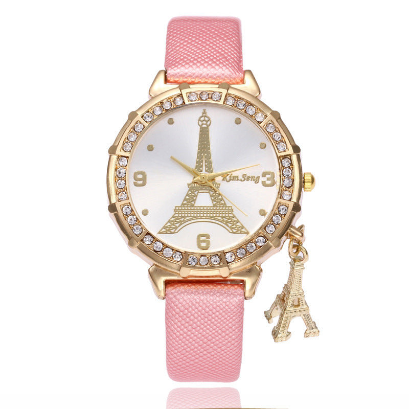 Tower pendant ladies watch