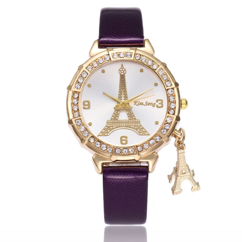 Tower pendant ladies watch