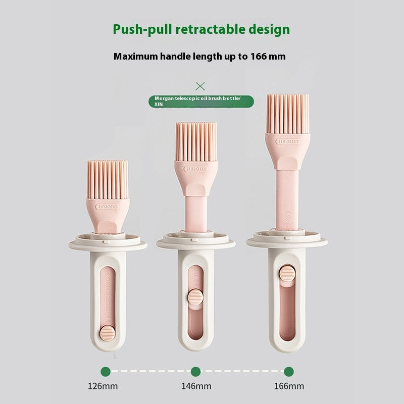 Kitchen High-temperature Resistant Silicone Oil Brush Bottle Integrated