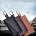 Large Capacity Real Leather Car Key Case