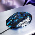 Game optical mouse USB silent light