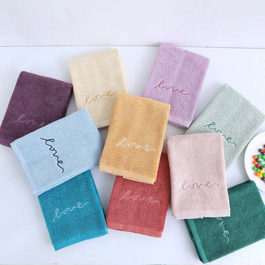 Pure Cotton Embroidery Towel Plain Gift Face Towel