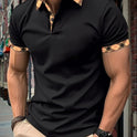 Lapel Fashion Slim Men's T-shirt