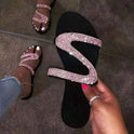 Diamond flat sandals slippers