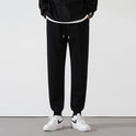 Ankle-length Knitted Men's Loose Sports And Leisure-leg Lace-up Sports Pants