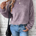 Autumn And Winter New Casual Double-sided Velvet Loose Fleece Sweatshirt