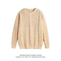 Autumn And Winter Twist Round Neck Sweater Sweater Japanese Retro Simple