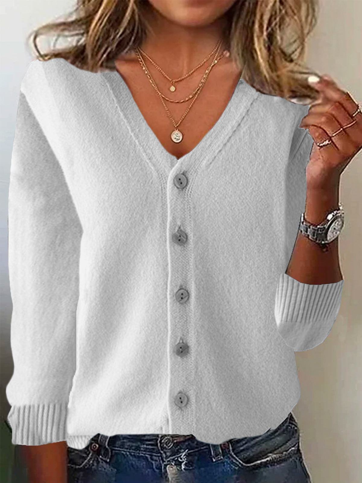 Women's Spring And Summer Knitted Sweater Coat