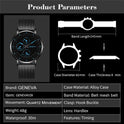 Korean Fashion Watch Men's Mesh Strap Simple