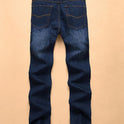 Korean men's straight jeans men's denim trousers