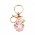 Rabbit Year Lucky Cartoon Trend Alloy Oil Dropping Keychain Cute