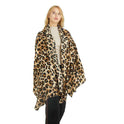 Autumn And Winter Leopard Print Artificial Cashmere Scarf