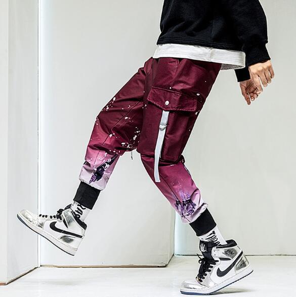 Malcolm Splash Paint Gradient Style Hip Hop Pants