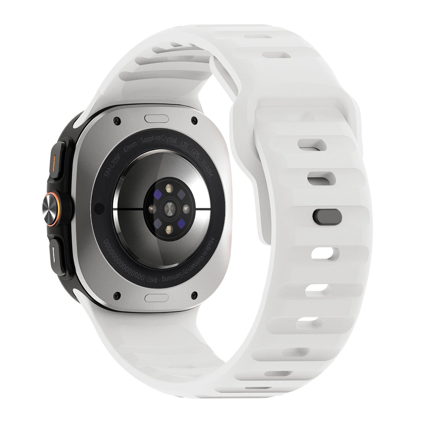 حزام سيليكون قابل للتطبيق على ساعة Ultra Wave Reverse Buckle مقاس 47 مم