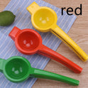 Kitchen Gadgets Colored Handle Manual Lemon Press Plastic Fruit Juicer