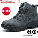 High Top Safety Shoes For Men All Seasons Anti-smash And Anti-puncture