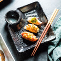 Japanese Creative Ceramic Dumpling Special Plate Comes With Vinegar Plate