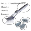 2 In1 Long Handle Cleaning Brush With Removable Brush Head Ktichen Gadgets