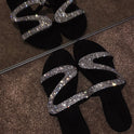 Diamond flat sandals slippers