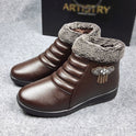 The new winter shoes elderly mother lady shoes thick warm high Bangmian boots lady winter cotton boots