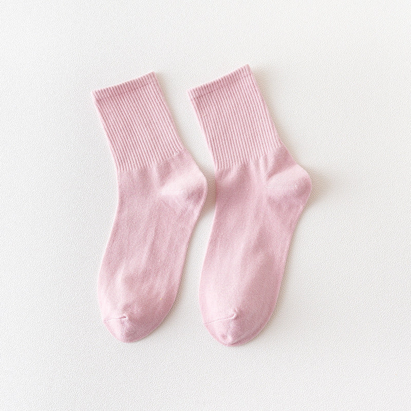 Candy Color Long Tube Cute Student Socks Casual