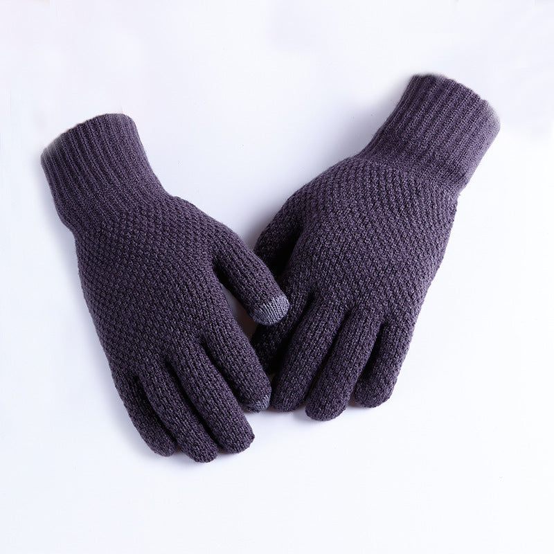 Men's Outdoor Warm Split Finger Touch Screen Gloves