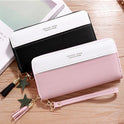 PU Imitation Leather Card Case Zipper Wallet