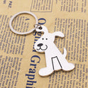 Creative Glossy Dog Keychain Personality Key Ring Chain