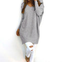 V-neck long sleeve women's thin sweater