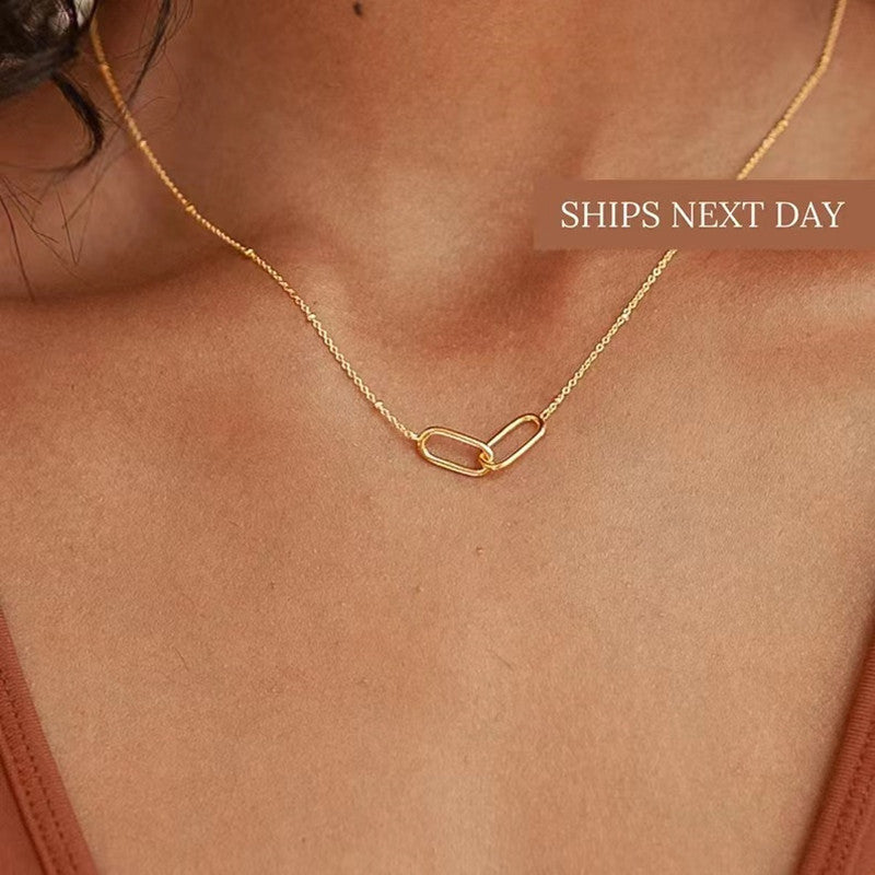 Women's Clip Clavicle Chain Necklace