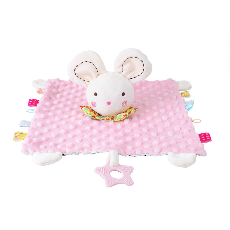 Pet And Kid Comforter Blanket Teether Soft Plush Newborn Sleeping Dolls Fashion Sleep Toy Soother Appease Towel Bibs