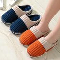 Unisex Winter Slippers Corduroy Shoes Couples Bedroom Slippers Women Men