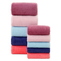 Coral Velvet Auspicious Grid Soft Absorbent Unisex Towels Suit