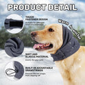 Dog Calming Hoodie No Flap Shake Ear Wraps For Dogs Adjustable Dog Ear Muffs For Noise Protection, Ear Wrap Head Cover For Dog Head Warp Anxiety Relief, Hematoma, Grooming And Force Drying