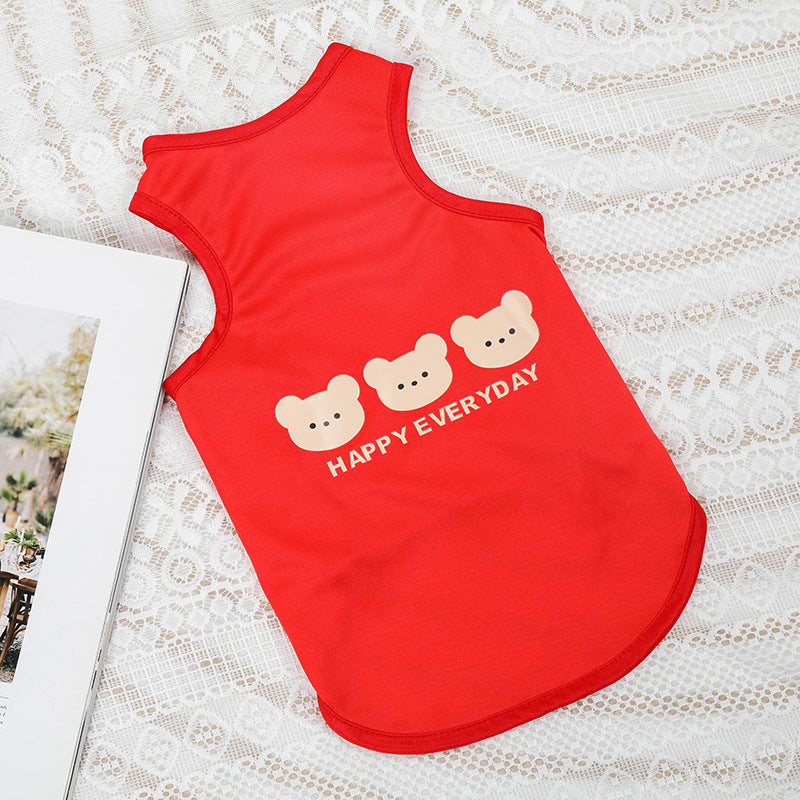 Creative Printed Cute Pet Dog Vest