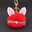 Personalized Ears Kitten Beard Plush Cute Keychain