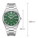 New Watch Men's Fashion Steel Belt Quartz Watch Waterproof Luminous Watch