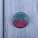 Cute Cat Badge Feminist Cat Badge Cute Animal Pin