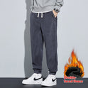 Thickened Outer Wear Loose Double-sided Velvet Ankle-tied Sports Pants For Men