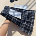 Plaid Pleated Skirt For Women, Autumn And Winter A-line