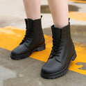 Ladies Fashion Non-slip Low Tube Plus Velvet Rain Boots