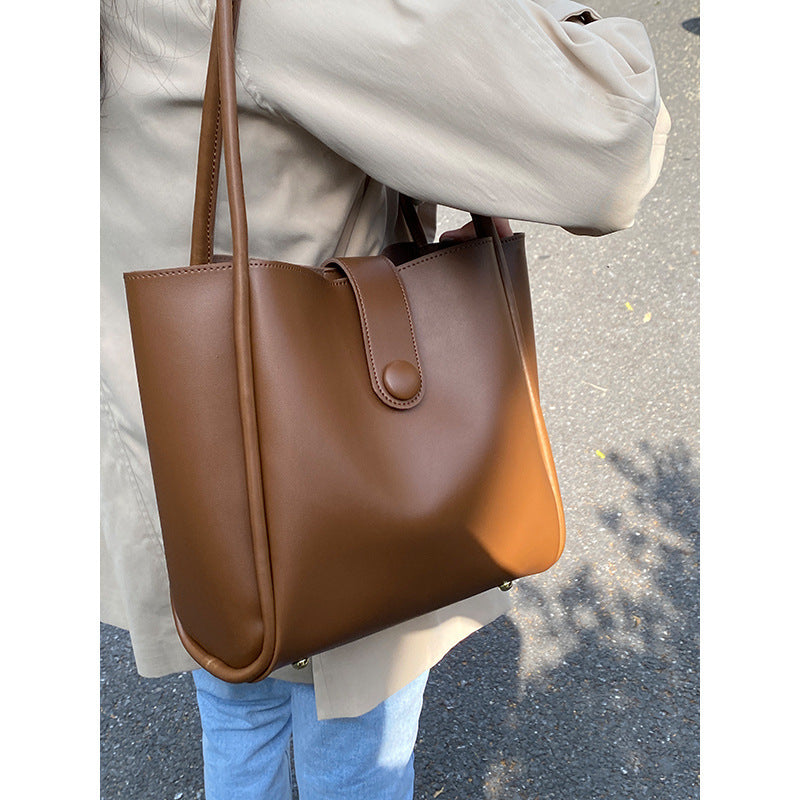 Retro One-shoulder High-grade Fashion Work Commuter Tote